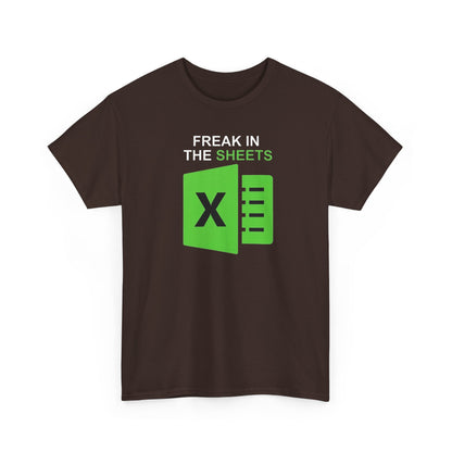 Freak In The Sheets Spreadsheets Funny Unisex t-shirt,