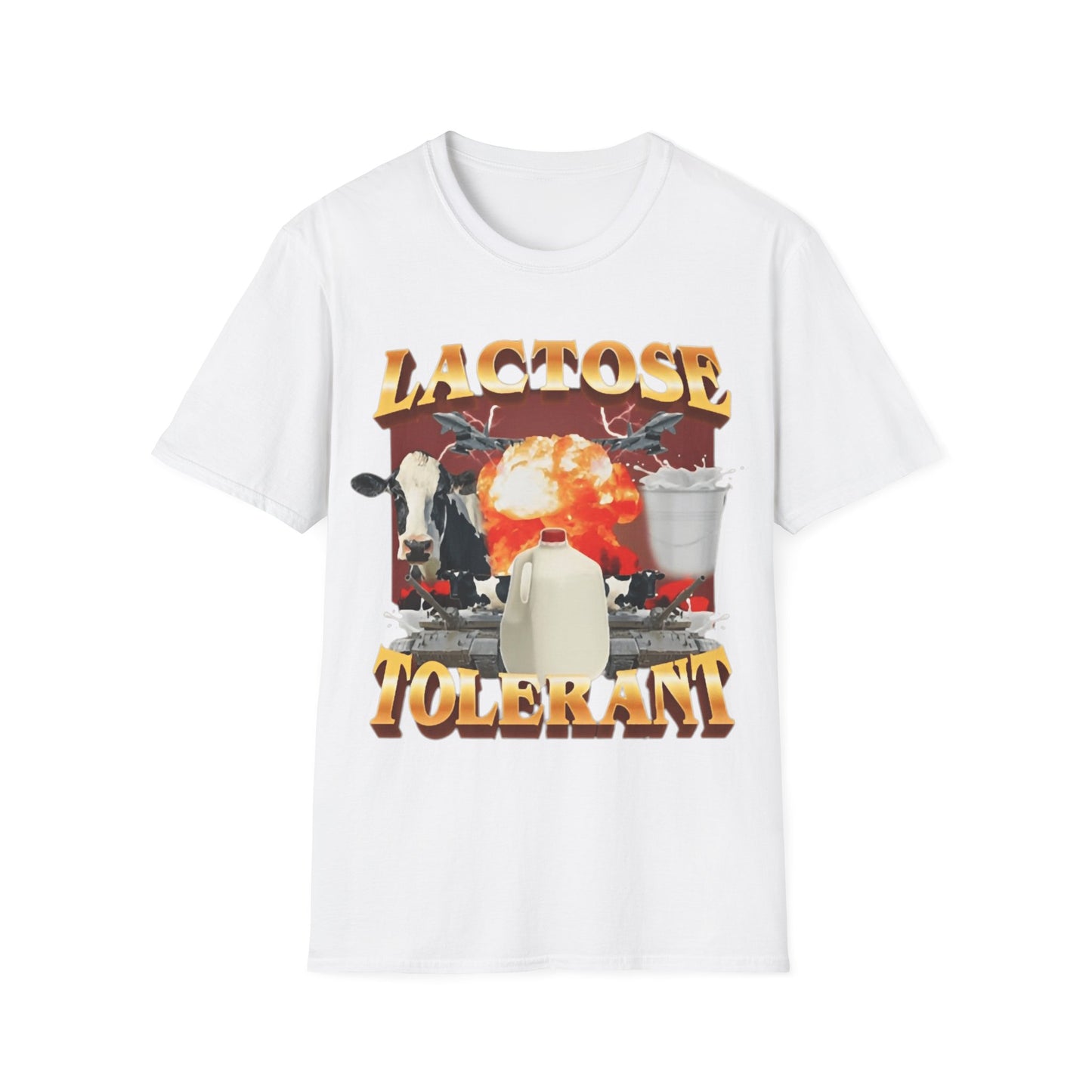 Lactose Intolerant Funny Meme T shirt