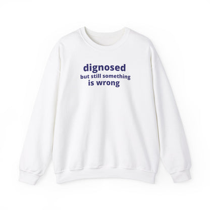 Diagnosed but Still Something is Wrong - Embroidered Sweatshirt